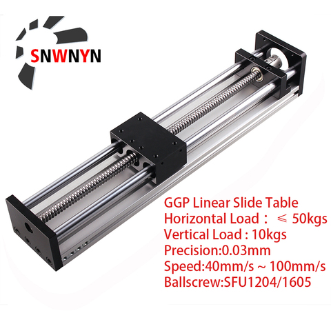 Sliding Table 100 200 300mm Effective Stroke CNC Linear Guide Stage Rail Motion Slide Table Ball Screw Actuator Module 3DPrinter ► Photo 1/6