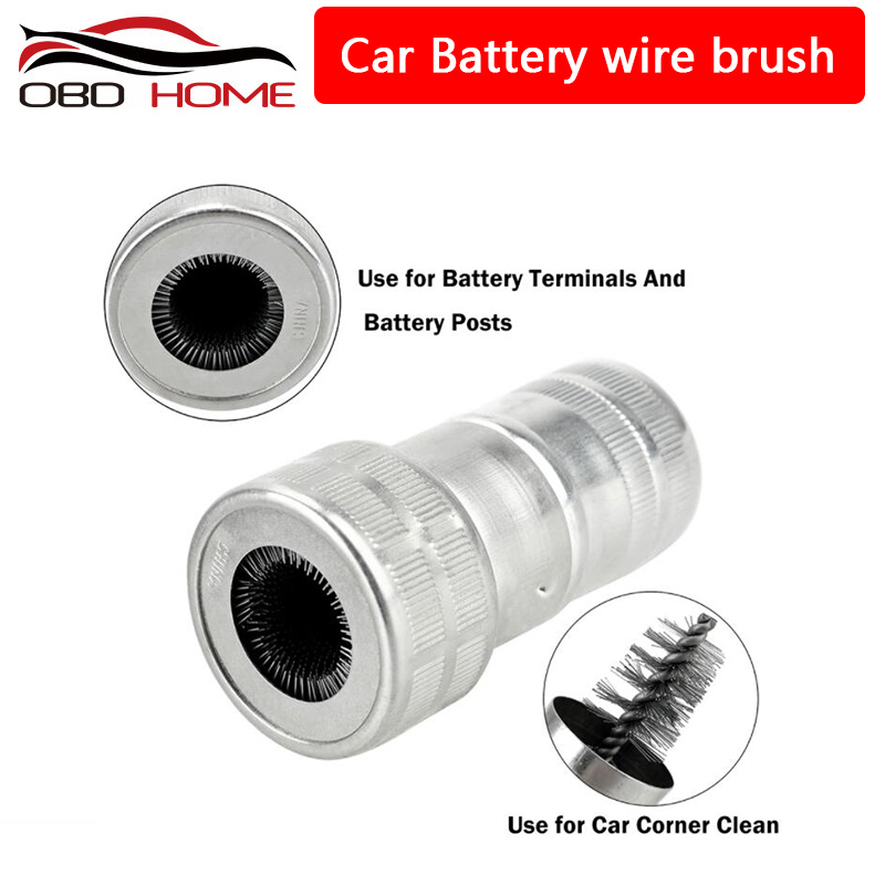 Car Battery Terminal Wire Brush Post Cleaner Dirt Corrosion Cleaning Brushes  Stainless Steel Wire Brush Car Cleaning Tools - AliExpress