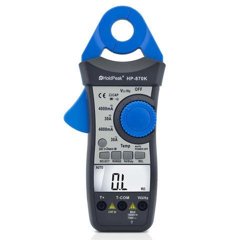 HoldPeak HP-870K Digital Multimeter Amper Clamp Meter Current Clamp Pincers Ohm AC/DC Current Voltage AUTO Tester ► Photo 1/6