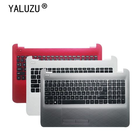 YALUZU English NEW keyboard FOR HP HP 250 255 256 G5 G4 15-AC 15-AF Upper Case Palmrest Cover AP1EM000322 Touchpad ► Photo 1/6