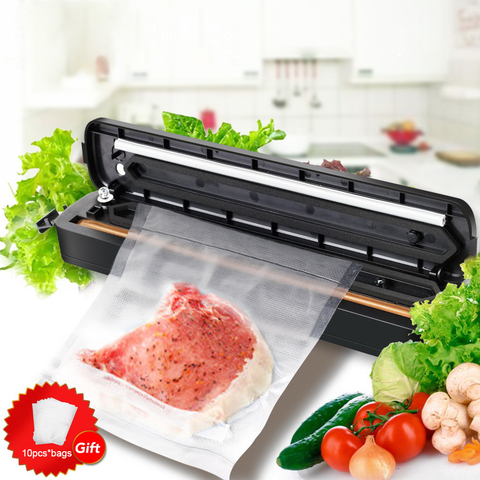 Electric Vacuum Sealer Packaging Machine For Home Kitchen & 10pcs Storage Bags