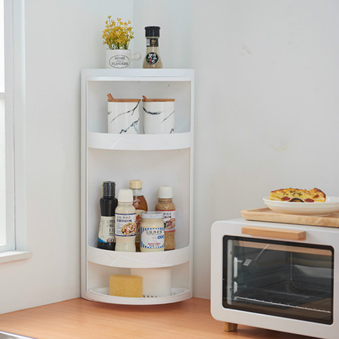 Bathroom Rotating Storage Rack, Multi-layer Bathroom Corner Wall