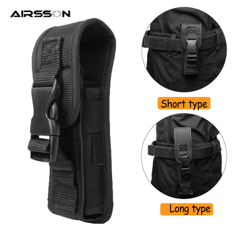 Tactical Flashlight Pouch Portable LED Torch Case Flashlight Holster for Duty Belt Molle Waist Bag Survial Tools for Hunting ► Photo 1/6