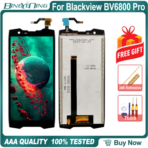 100% Original For Blackview BV6800 Pro LCD&Touch screen Digitizer with frame display Screen module accessories replacement Tools ► Photo 1/3