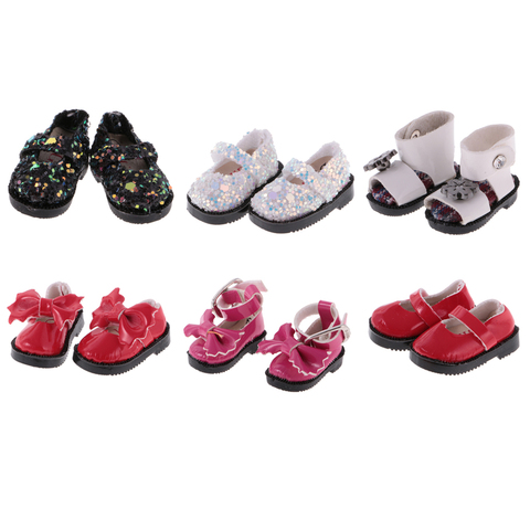 1 Pair of  PU Leather Dolls Shoes for 1/6 12'' Blythe Dolls Clothes Dress up ► Photo 1/6
