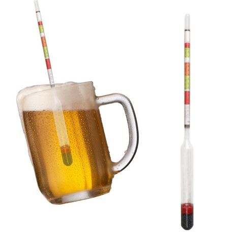 2pcs/set Triple Scale Hydrometer Self Brewed Wine Sugar Meter Alcohol Measuring for Home Brewing Making Beer Wine Mead Ale Craft ► Photo 1/6