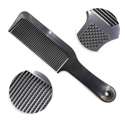 Black Static Long Waved Teeth Carbon Comb Women Make Hair Smooth Comb Professional Hairdressing Men Comb For Hairstyling ► Photo 1/6