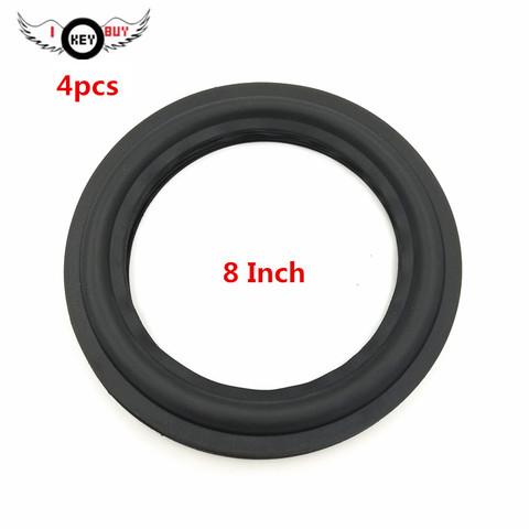 4pcs  8 Inch Rubber Edge Woofer Speaker Repair Accessories Soft Surroundings Black Foam Ring For DIY Speaker 200x180x150x140mm ► Photo 1/5