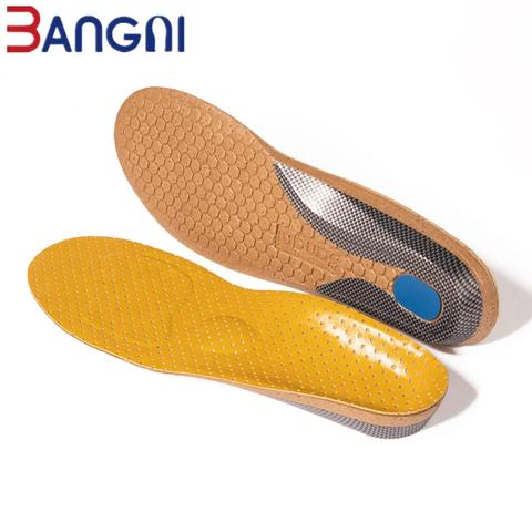 3ANGNI Leather Orthotics Insole for Flat Feet Hard Arch Support Shoe Pads Orthopedic Insoles for Men Women Feet Cushion ► Photo 1/6