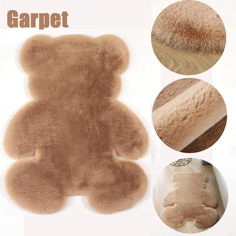 Cartoon Living Room Carpet Bear Rugs Soft -Skid Floor Area Rug Decor Mordern Shaggy Bedroom Kids Room Faux Fluffy Carpets Mats ► Photo 1/6