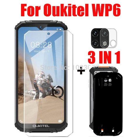 3-in-1 2.5D Glass + Case Cover For Oukitel WP6 Screen Protector Tempered Glass For Oukitel WP6 Camera Glass ► Photo 1/6