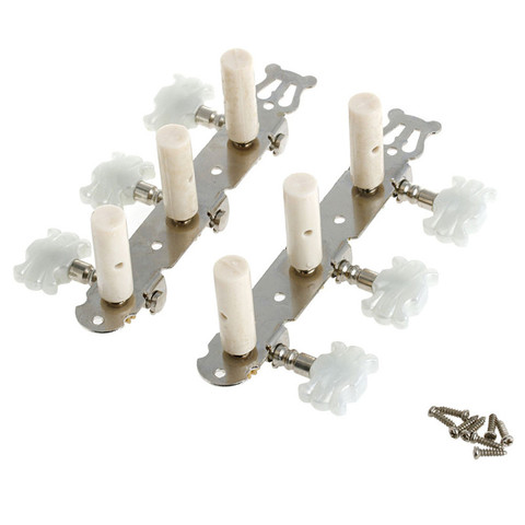 One pair Guitar Tuning Pegs Machine Tuners White Machine Head for Classic Guitar ► Photo 1/6