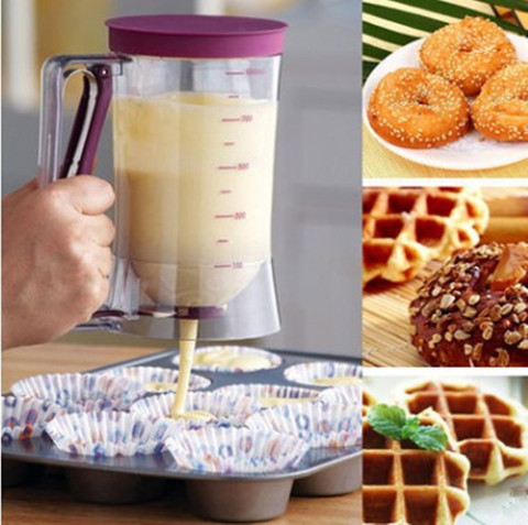 New Cupcakes Pancakes Cookie Cake Muffins Baking Waffles Batter Dispenser Cream Speratator Measuring Cup baking tools for cakes ► Photo 1/6