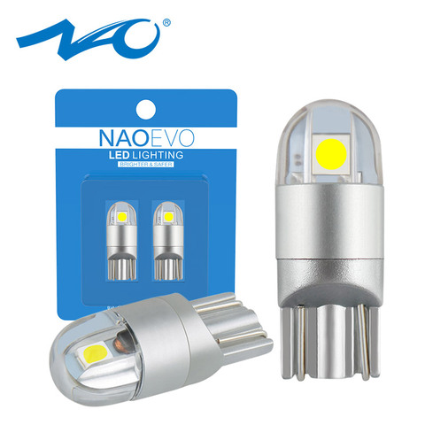 NAO T10 LED W5W 3030 Car led light White 168 194 Car Accessories Turn Signal Clearance Lights Reading lamp 12V Yellow 3000K Red ► Photo 1/6