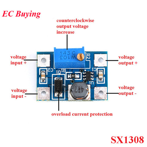 5pcs DC-DC 2-24V to 2-28V SX1308 Step Up Adjustable Power Supply Module Step-Up Boost Converter for DIY Kit SOT23-6 B628 SOT23 ► Photo 1/6