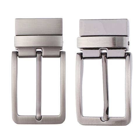 Men Reversible Metal Alloy Belt Buckles Replacement Rectangular Pin Buckles ► Photo 1/6