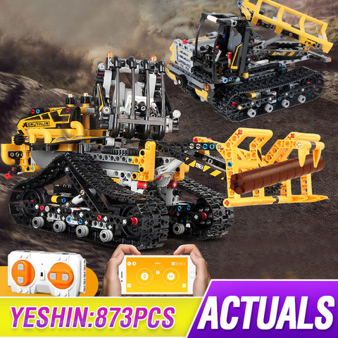 Mould King RC Motor Function APP Remote Control Truck Technic Hoist Car 42094 Tracked Loader Set Kids Building Blocks Model Toys ► Photo 1/1