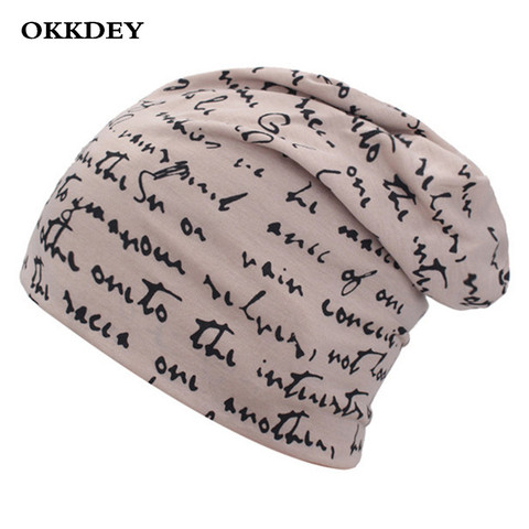 OKKDEY  Brand Women Men beanie Hat Unisex Autumn and Winter Warm knitted hat Ladies Fashion skullies Hip-hop Beanie For Mens cap ► Photo 1/6