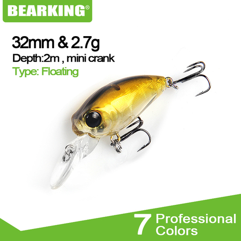 Retail 2017 good fishing lures minnow,quality professional baits 3.2cm/2.7g,bearking hot model crankbaits penceil bait popper ► Photo 1/6