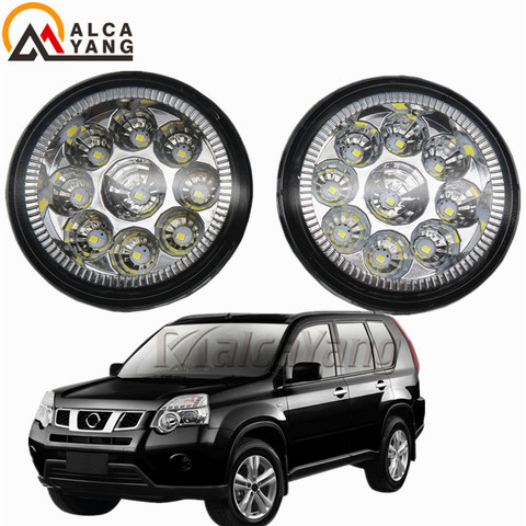 9LED Fog Light For NISSAN X-Trail T31 Vampira Versa Lafesta Presage Rogue 2004-2014 Fog Light E2 12V Car DRL Fog Lamp Assembly ► Photo 1/6