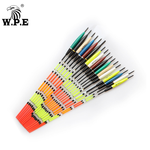 W.P.E Brand 5pcs/lot Fishing Float Barguzinsky Fir Floats Size 2-6g for Carp Fishing Buoy Bobber Fishing Light Floats Multicolor ► Photo 1/6