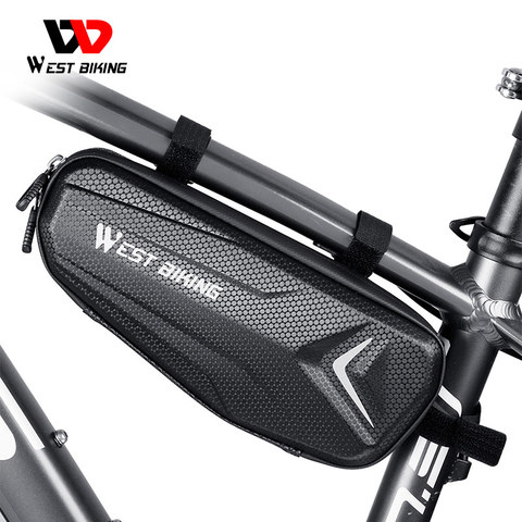 WEST BIKING Bicycle Frame Bag Waterproof MTB Road Bike Bag Top Tube 6-7.2 Inch Touch Screen Phone Bag Case Cycling Accessories ► Photo 1/6