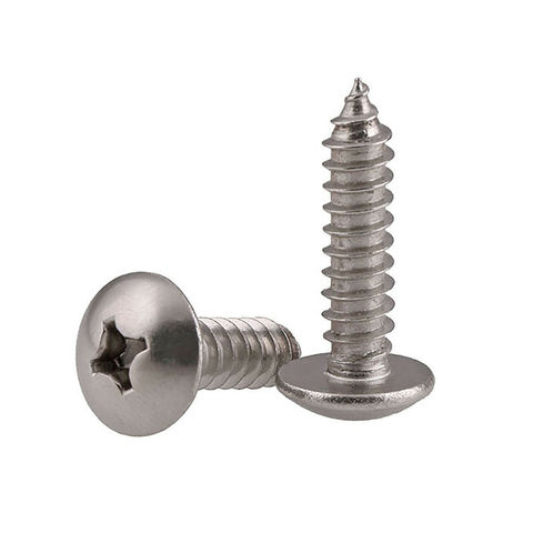 M3 M4 M5 M6 Philips Truss Mushroom Head Self Tapping Screws 316 Stainless Steel Cross Round Large Flat Head Wood Screws ► Photo 1/4