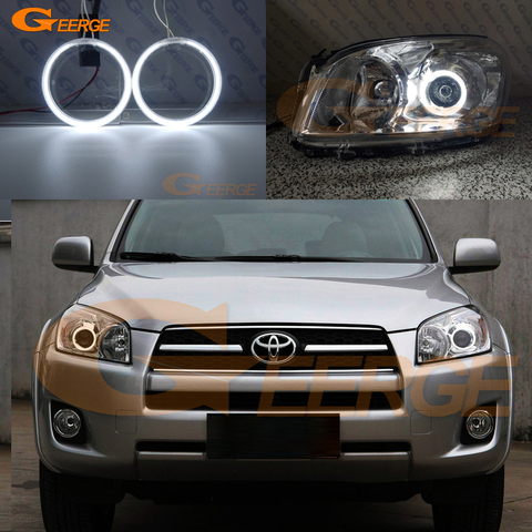 Excellent Ultra bright CCFL Angel Eyes kit Halo Ring For Toyota RAV 4 RAV4 III 2009 2010 2011 2012 PROJECTOR HEADLIGHT ► Photo 1/6