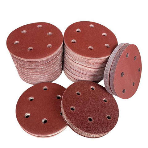 5/10PCS 125mm Hook & Loop Sanding Discs 6 Hole Sandpaper Orbital Sander Pads 40-800 Grit ► Photo 1/6