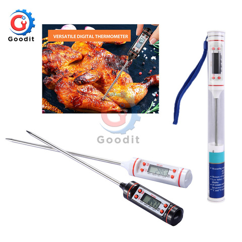 Mini Electronic LCD Digital Thermometer Pen Instruments BBQ Meat Food Probe Kitchen Cooking Weather Station Temperature Sensor ► Photo 1/6