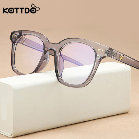 KOTTDO Vintage Square Anti-blue Light Glasses Frame Women Classic Optical Eye Glasses Frames for Men Clear Glasses Frame Oculos ► Photo 1/6