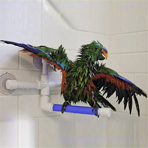 Parrot Toy Standing Platform Rack Parrot Standing Bath Shower Perch Parakeet Bird Toy Parrot Toys Large Bird Cages For Parrots ► Photo 1/6