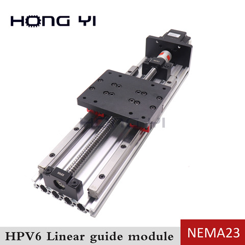 Screw with linear guide HGH15 HPV6 linear module NEMA23 2.8A 56mm stepper motor for 3D engraving machine ► Photo 1/6