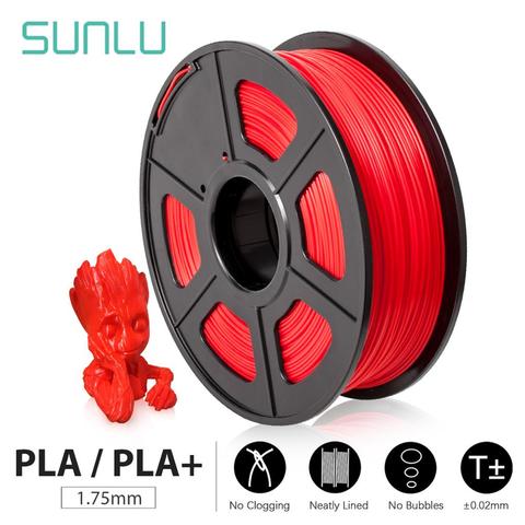 SUNLU 3D Printer Filament PLA/PLA Plus 1.75mm High Quality PLA Filament Low  Shrinkage Consumable For 3D Printer And 3D Pens 1KG - Price history &  Review