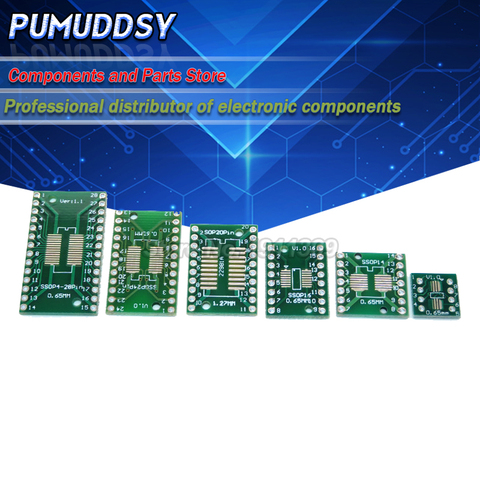 30PCS PCB Board Kit SOP24 SOP8 SOP14 SOP16 SOP20 SOP28 SMD Turn To DIP Adapter Converter Plate SOP 8 14 16 20 24 28 igmopnrq ► Photo 1/1