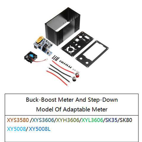 Aluminum Alloy Multiple Interfaces DIY Shell Kit for XYH3606 CNC DC Buck Boost Converter XYH3606W ► Photo 1/6