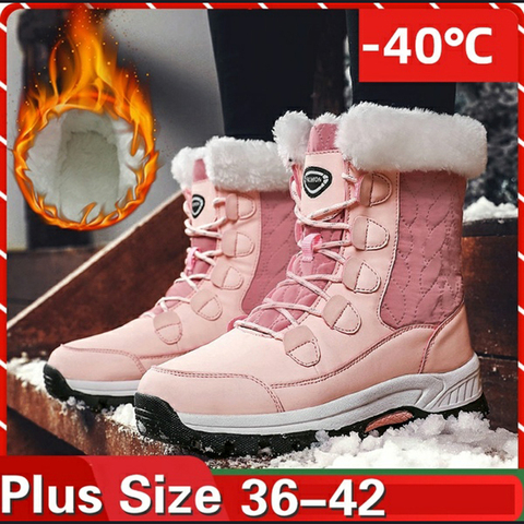 KAMUCC New Women Boots Women's Winter Boots Shoes Woman Snow Boots Women's Boots Winter Boots for Women Winter Shoes Ankle Boots ► Photo 1/6