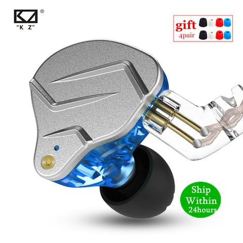 KZ ZSN PRO 1BA+1DD Hybrid technology HIFI Metal In Ear Earphones Bass Earbud Sport Noise Cancelling Headset ZS10 PRO ZST AS10 ► Photo 1/6