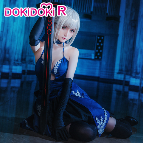 DokiDoki-R Fate/stay night Cosplay Arutoria Pendoragon Costume Dress  Women Saber Copslay Saber Alter Costume Fate/stay night ► Photo 1/6