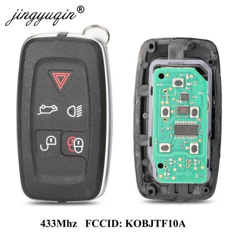 jingyuqin 315Mhz / 433Mhz 5Buttons Remote key Fob For Land Rover LR4 Range Rover Evoque Sport KOBJTF10A Control Key ► Photo 1/5