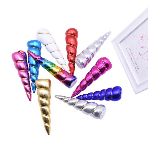 1/3/6pcs Unicorn Horn Hair Accessories Multicolor Headband Accessory No Hair Pin for Unicorn Theme Party Kids Favor Decorations ► Photo 1/6