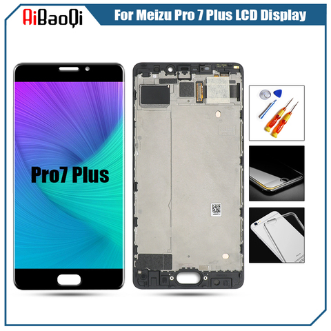 100% Tested original Touch Screen LCD Display For Meizu Pro 7 Plus Digitizer Sensor Glass Panel Assembly 5.7 inch 2560*1440 ► Photo 1/3