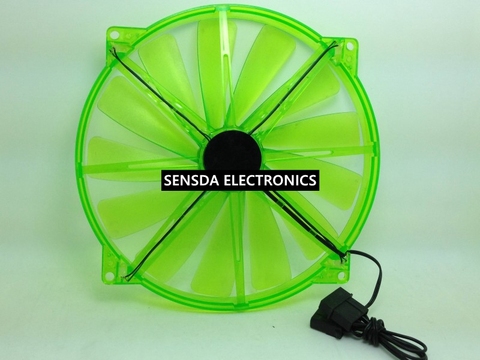 20cm 200mm chassis cooling fan led 20020 chassis fan 20cm fan led Red Green mute pc fan computer fan led fan 200X20 mm molex 4D ► Photo 1/4