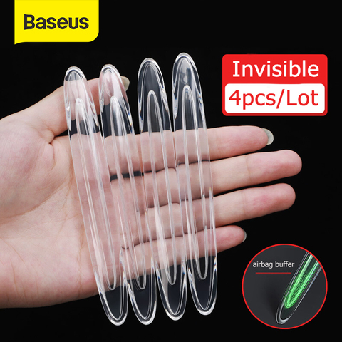 Baseus 4pcs Car Door Protector TPU Transparent Auto Edge Corner Guard Protective Bumper Sticker Vehicle Door Protector Accessory ► Photo 1/6
