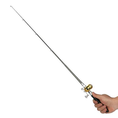 Portable Telescopic Pole Pen Shape Folded River Lake Fishing Rod with Reel Wheel ► Photo 1/6