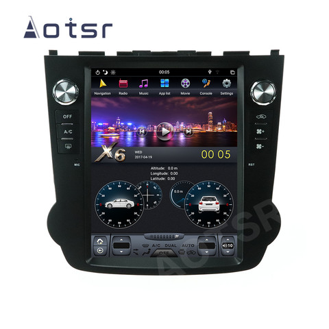 AOTSR Tesla Android 9 PX6 Car Player For Honda CRV 2006 - 2011 Car GPS Navigation DSP Radio Coche CarPlay Autostereo 10.4