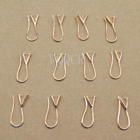 4 color selection Wholesale 10PCS Lot 925 silver/Rose gold/18 K Jewelry DIY Findings Pinch Bail Hook Earring Earwires For Beads ► Photo 1/5