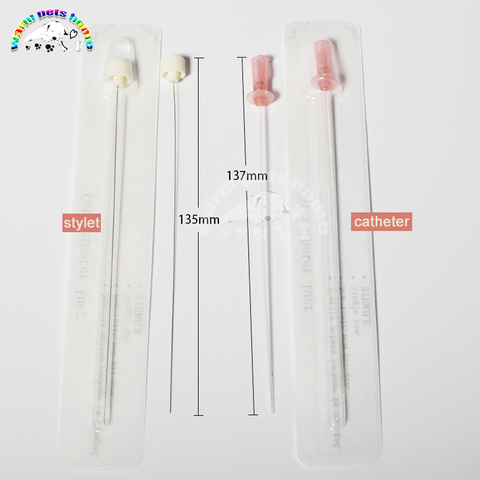 Cat Catheters with Stylet Cat Urinary Catheter Sterile Urethral Stone Catheter 1.0/1.3mm Suture Hole Veterinary Supplier ► Photo 1/6