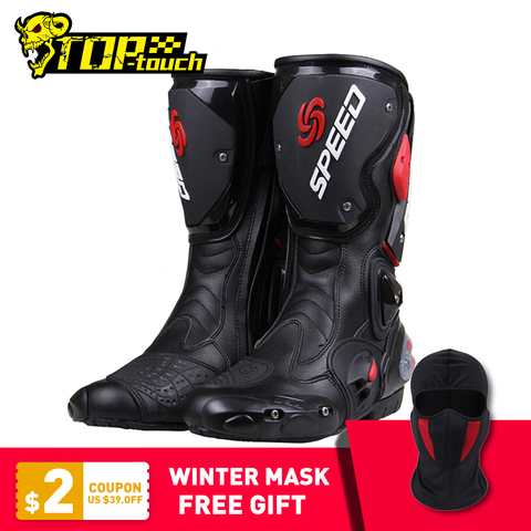 PRO-BIKER SPEED BIKERS Motorcycle Boots Moto Racing Motocross Off-Road Motorbike Motorcycle Shoes Botas Moto Botas Riding Boots ► Photo 1/6