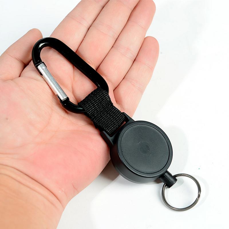 Anti-lost Belt Clip Keychain Key Ring Spreader Carabiner Outdoor tools